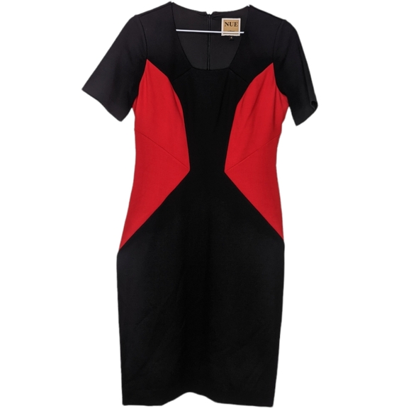 NWOT NUE by Shani Black and Red Dress 6 - Picture 1 of 4